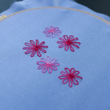 Easy Flower Embroidery
