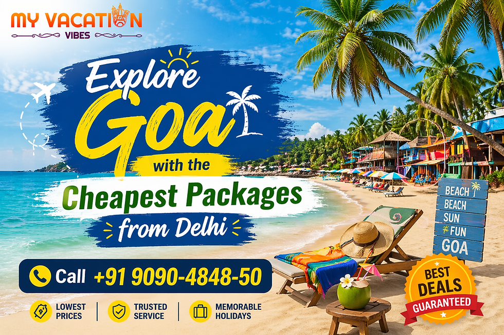 Explore Goa with the Cheapest Packages from Delhi