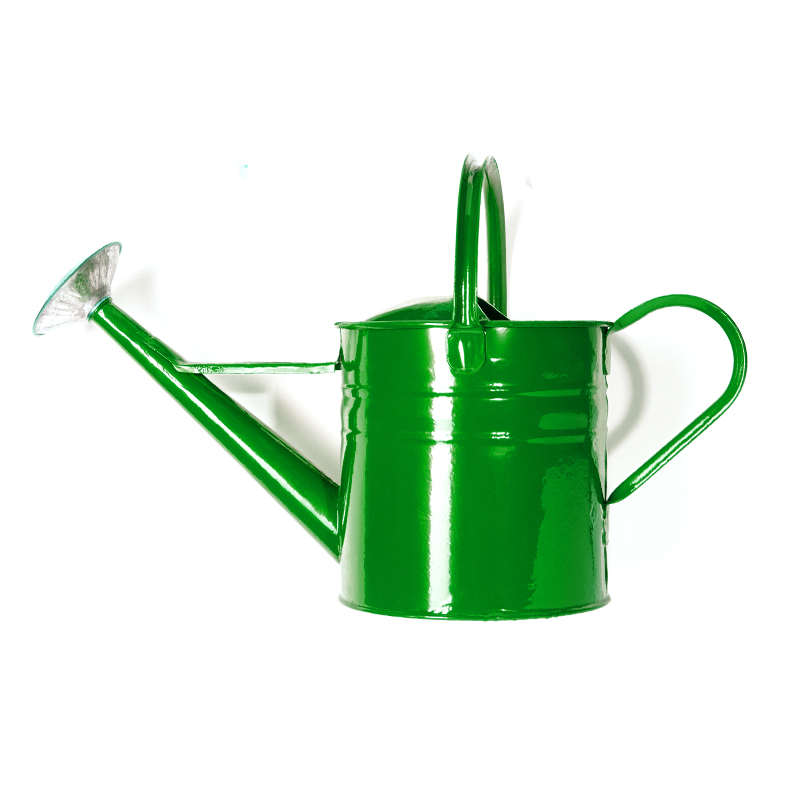 Green Tin Watering Can