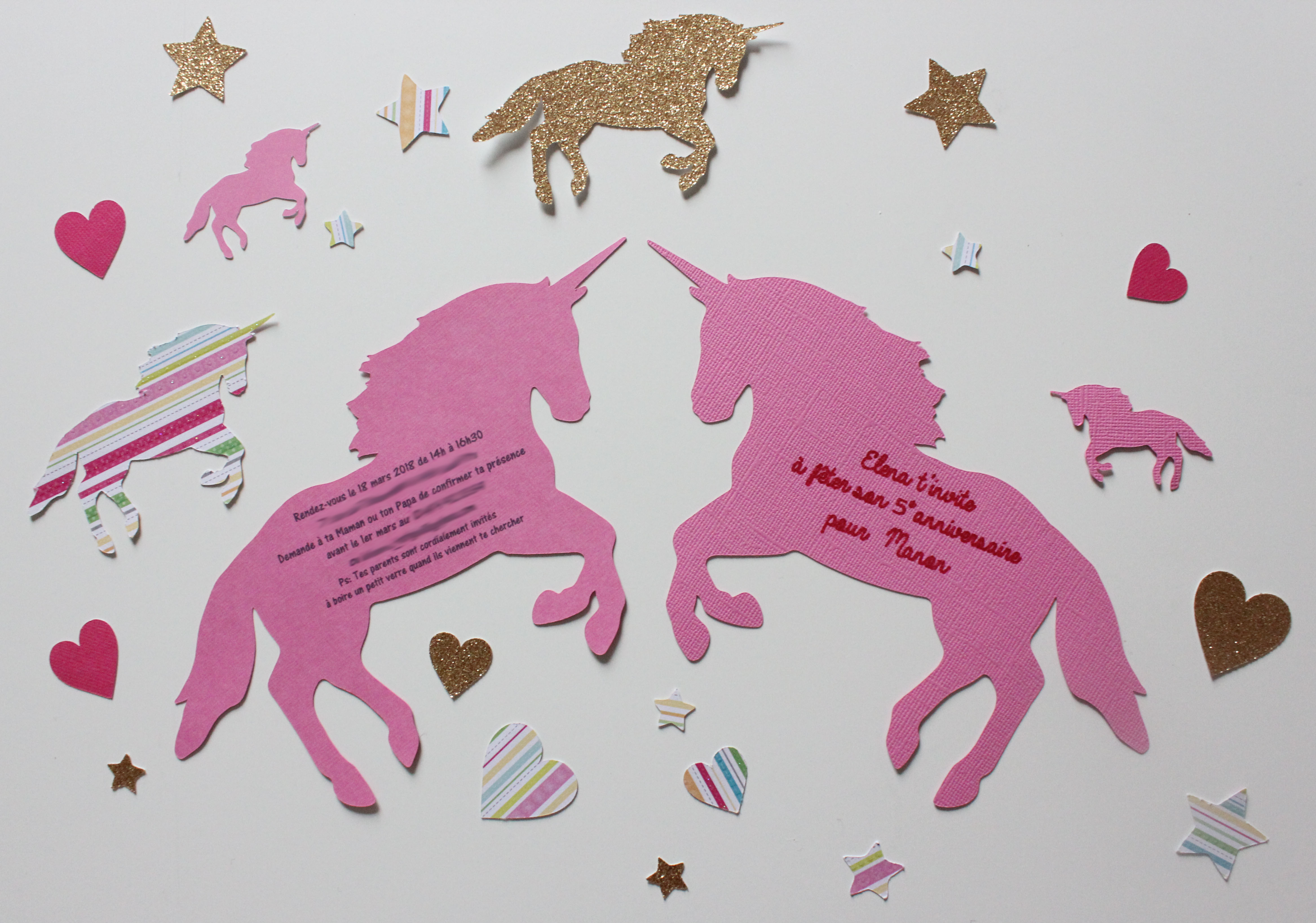 Invitations licornes