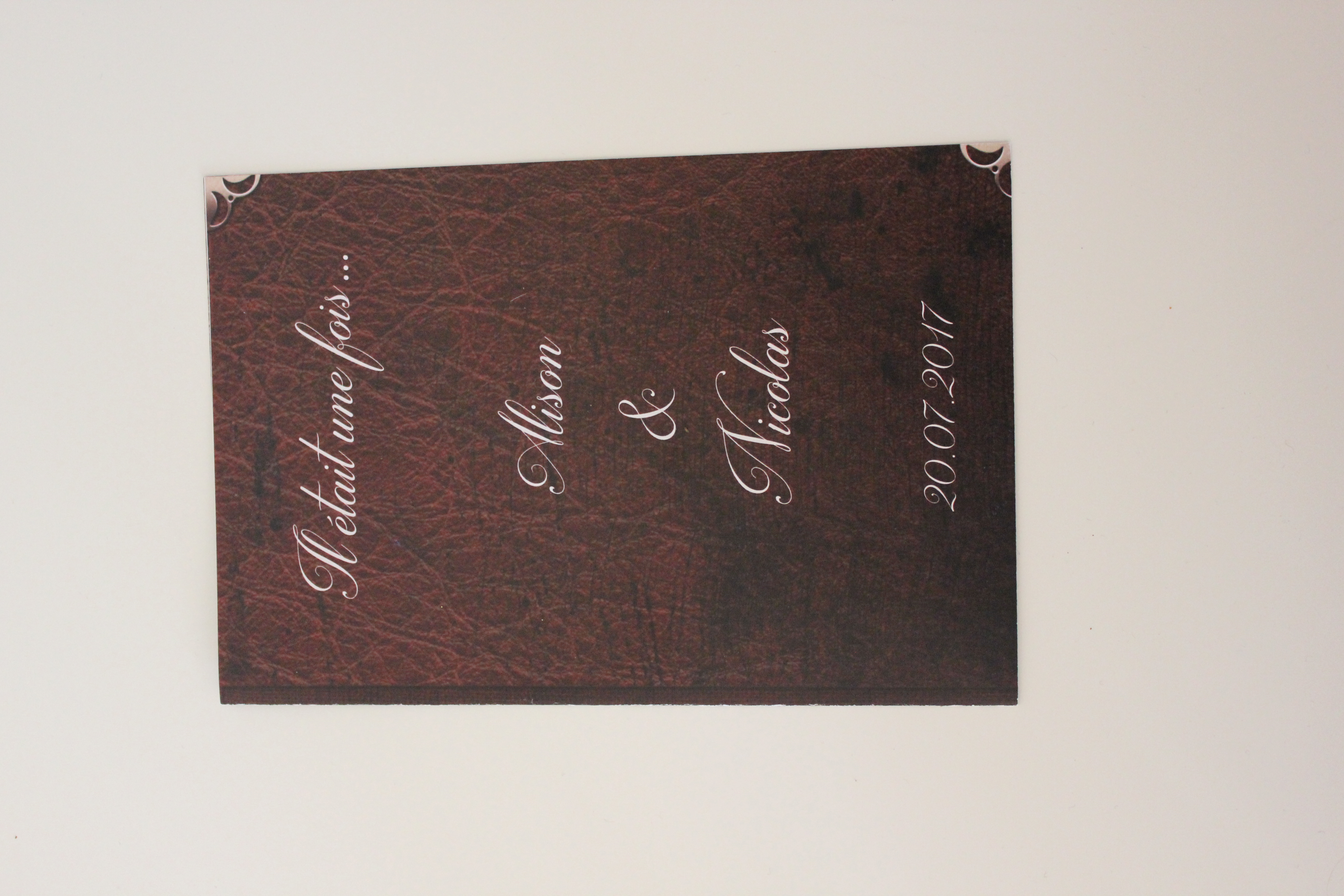 Menu - thème contes de fées