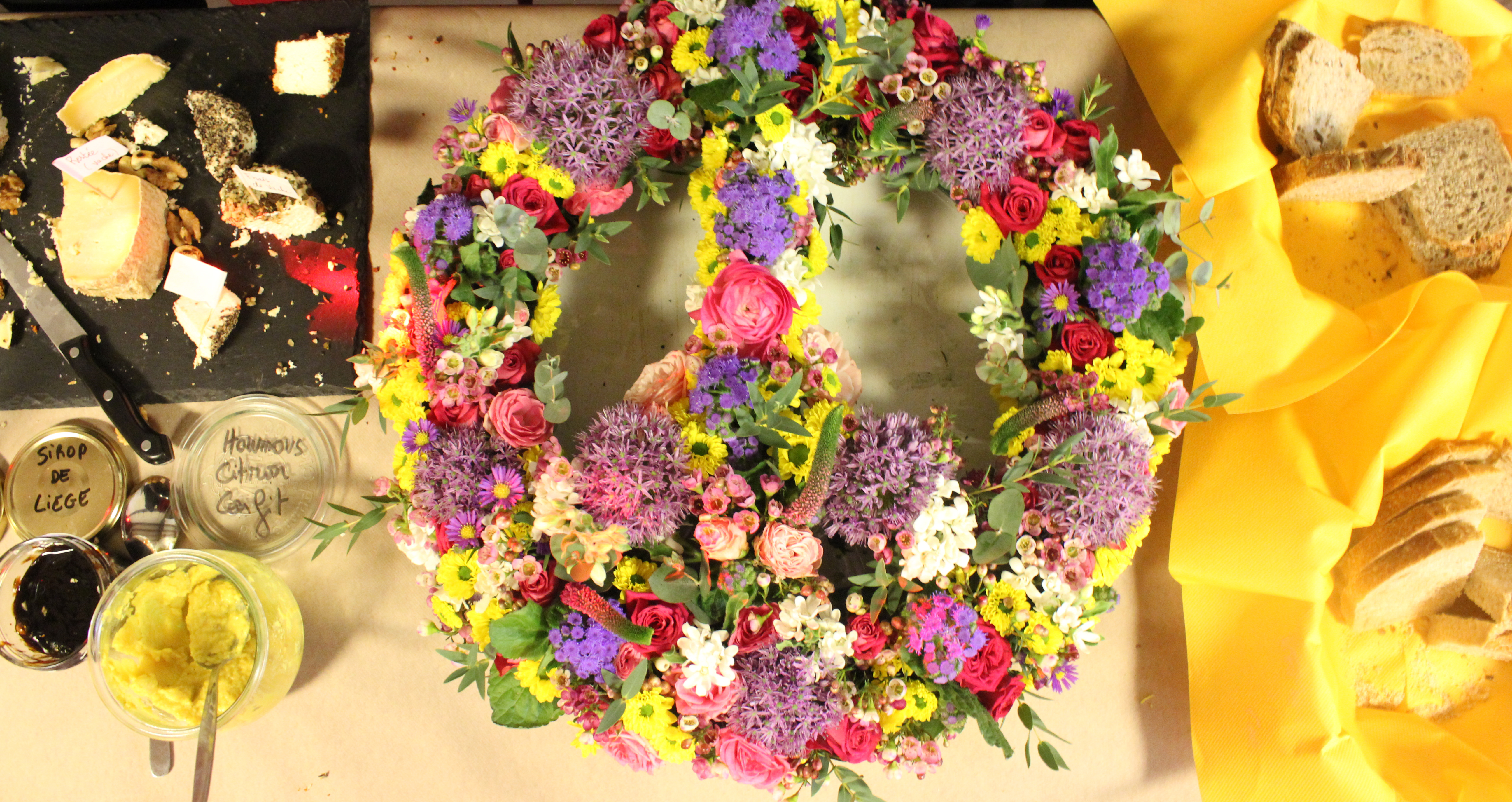 Peace en fleurs - soirée hippie