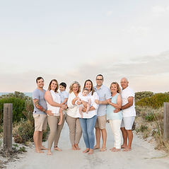 Family photo at Grange Beach South Australia