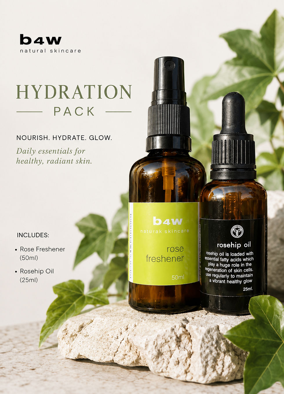 KAW Essence Hydration Pack natural botanical skincare products