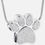 Thumbnail: KAW Essence Paw Print Cremation Pendant Necklace – Pet Memorial Keepsake