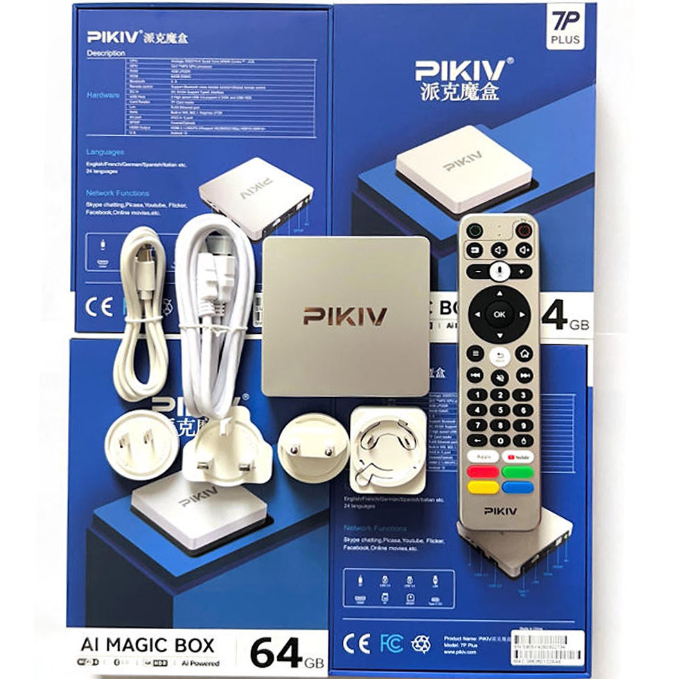 サムネイル： PIKIV 7P Plus スマートTVボックス Android 12搭載 [大容量 4GB RAM + 6