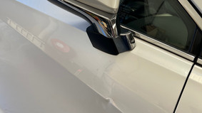 Driver's door before repair