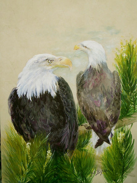 eagle pair painting