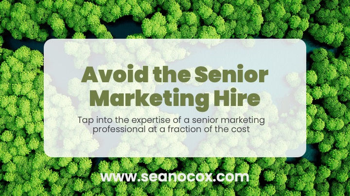 Fractional Marketing - Avoid the Senior Marketing Hire