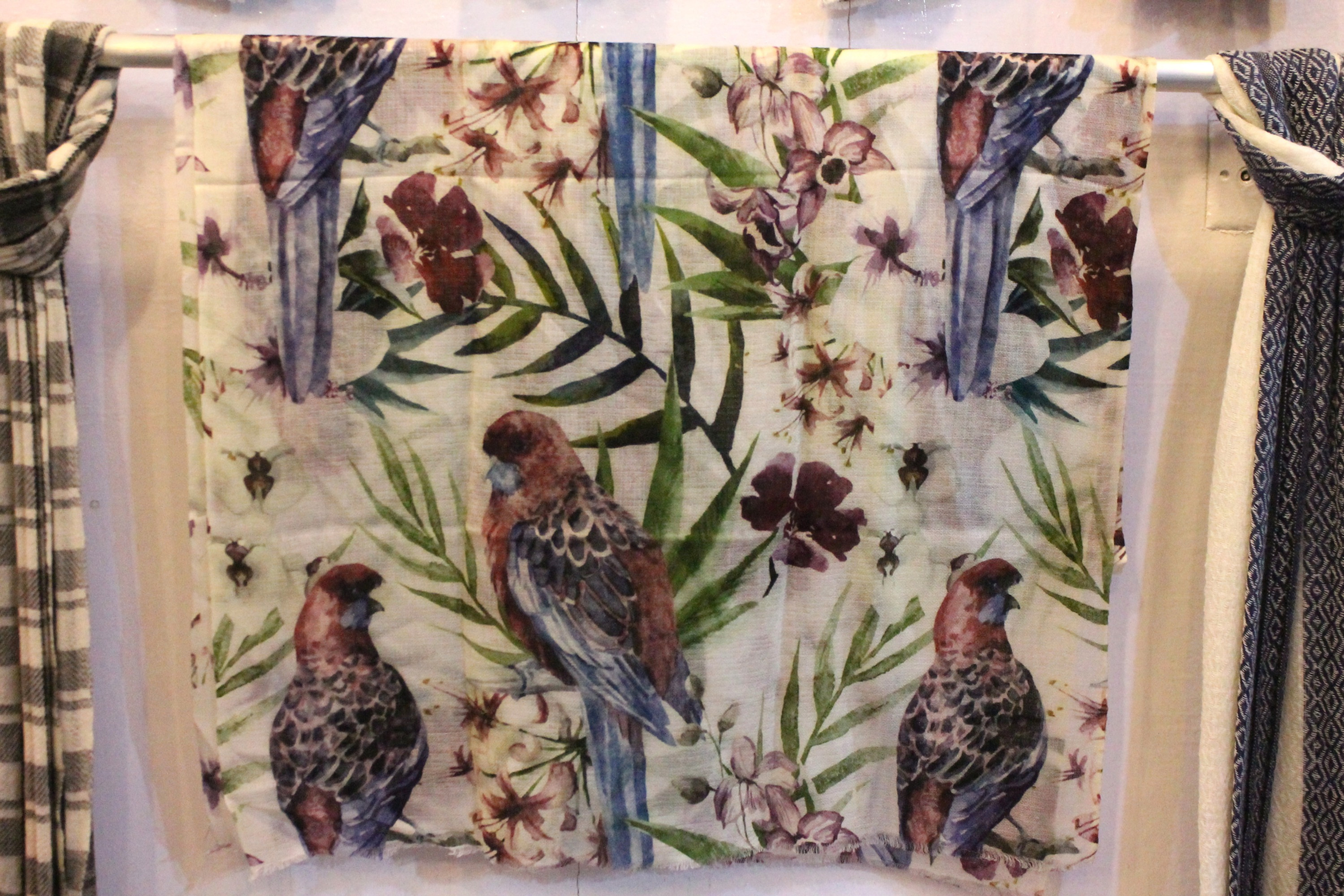Bird printed stole