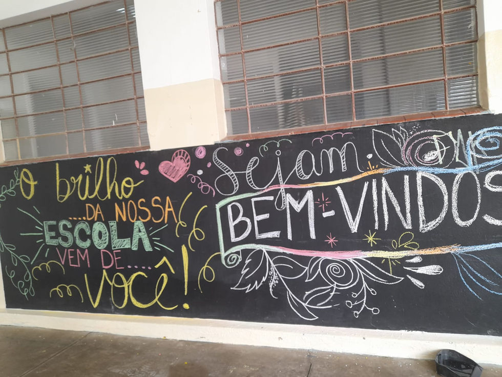 Mural de boas-vindas!
