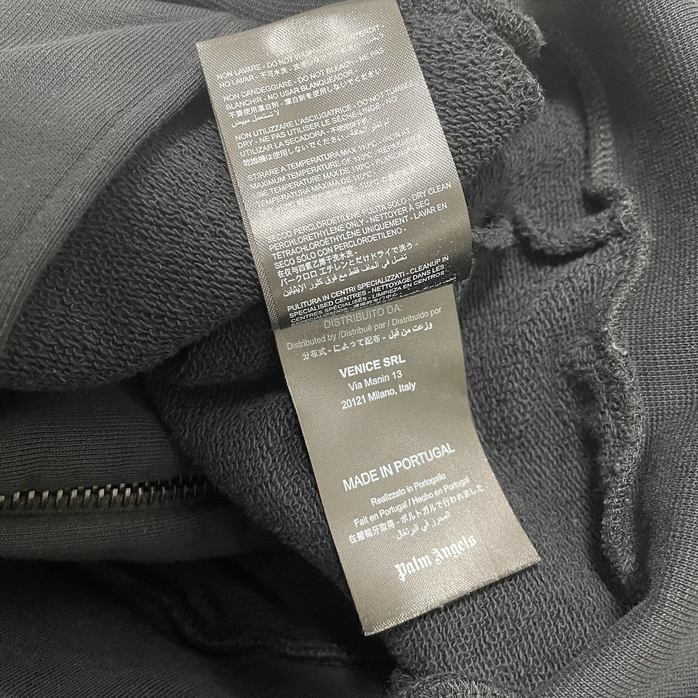 Thumbnail: 2016 Palm Angels Napoleon Hoodie in Black - Size S