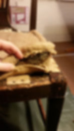 detail of seat construction
