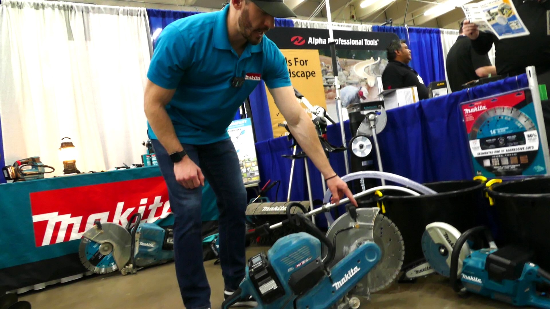 Speaking with a representative from Makita Power Tools at the CPS Distributors Spring Fling 2024 trade show