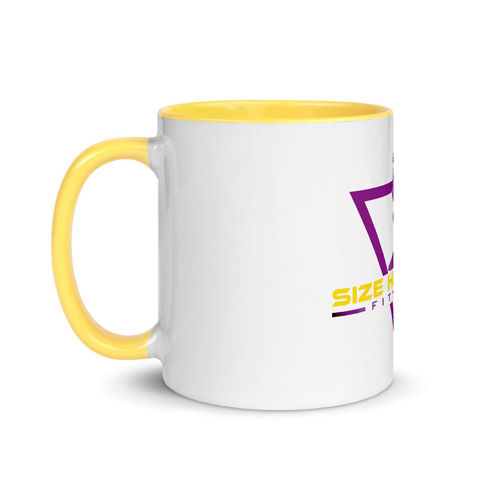Thumbnail: 11 oz. Diva Logo Coffee Mug with Yellow Accent