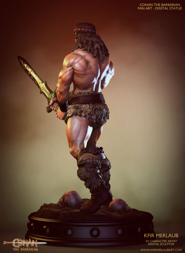 Conan the Barbarian Statue Kfir Merlaub Art