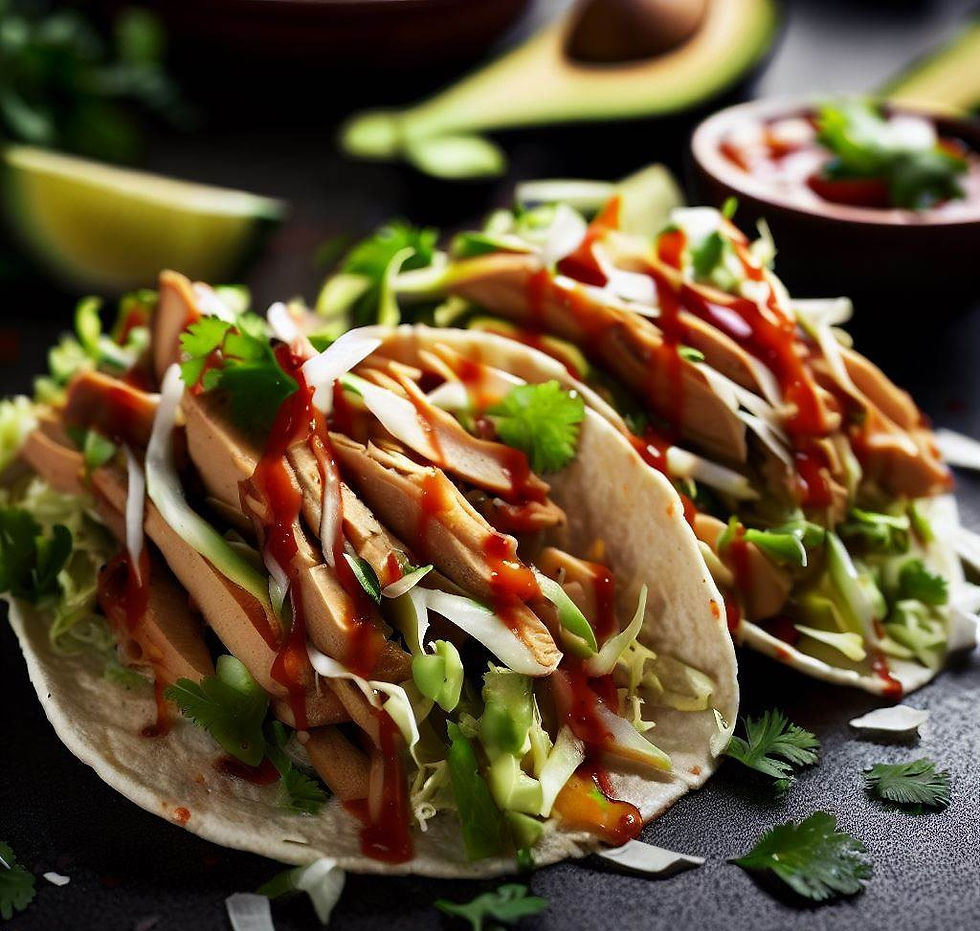 Smoky Chip Hot Sauce Chicken Tacos