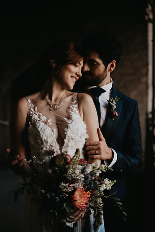 Dark alternative wedding Rome