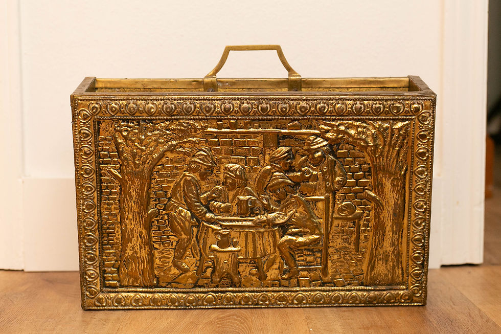 Thumbnail: Embossed Brass magazine holder