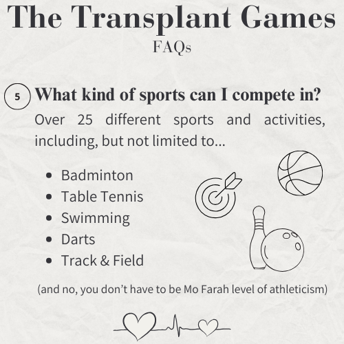 Transplant Games Frequently Asked Questions #3