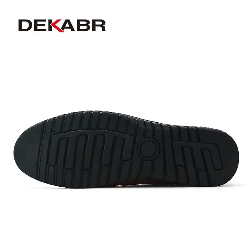 Thumbnail: DEKABR Men Shoes Genuine Leather Comfortable Men Casual Shoes Footwear