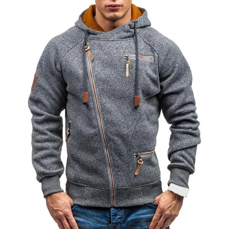 Thumbnail: New Hoodie Men 2025 Autumn Casual Solid Long Sleeve Mens Hoodies Sweatshirts