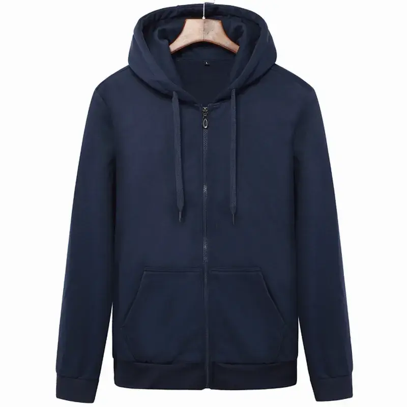 Thumbnail: Brand Men's Hoodie With Hood Sweatshirts Jackets Men Fleece Streetwear Warm