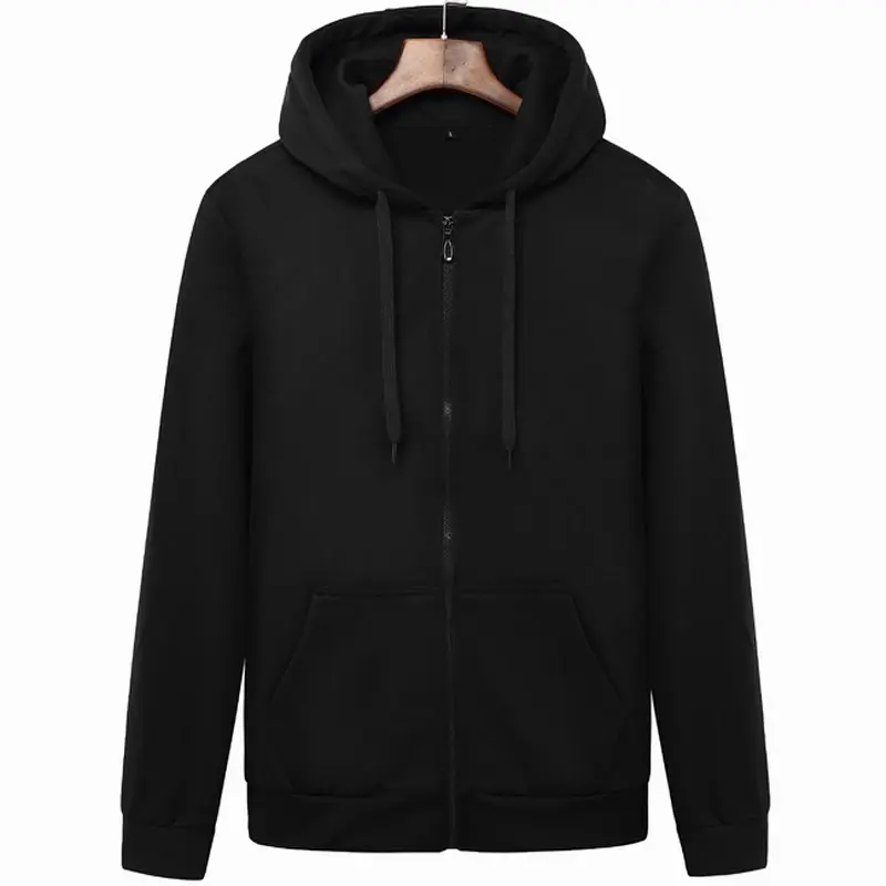Thumbnail: Brand Men's Hoodie With Hood Sweatshirts Jackets Men Fleece Streetwear Warm