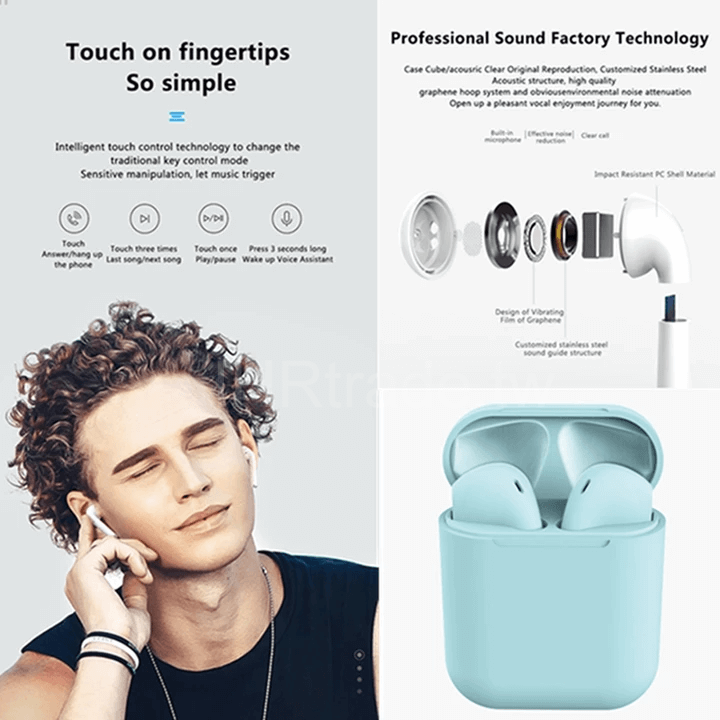 Thumbnail: Macaron Earbuds - Light Blue