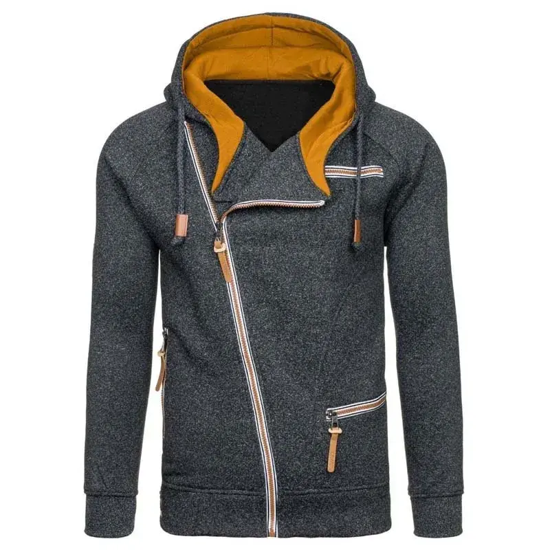 Thumbnail: New Hoodie Men 2025 Autumn Casual Solid Long Sleeve Mens Hoodies Sweatshirts