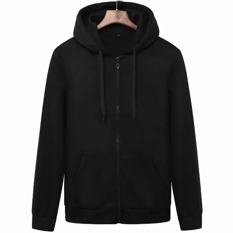 Thumbnail: Brand Men's Hoodie With Hood Sweatshirts Jackets Men Fleece Streetwear Warm