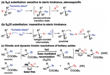 K and DK Resolution of Racemic Tertiary Bromides by Pentanidium-Catalyzed PT Azidation