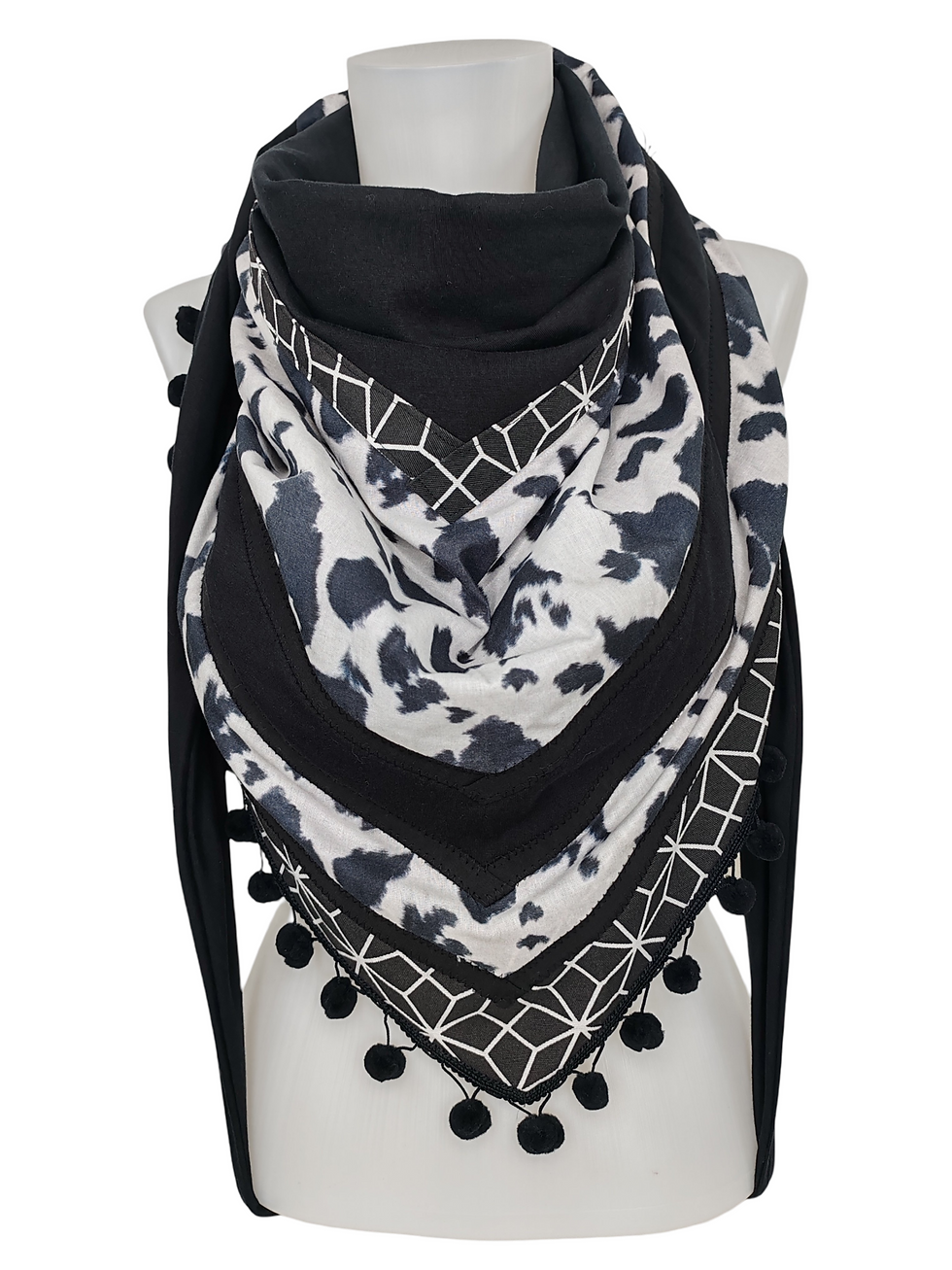 Miniature : Chèche LEOP'Art Black