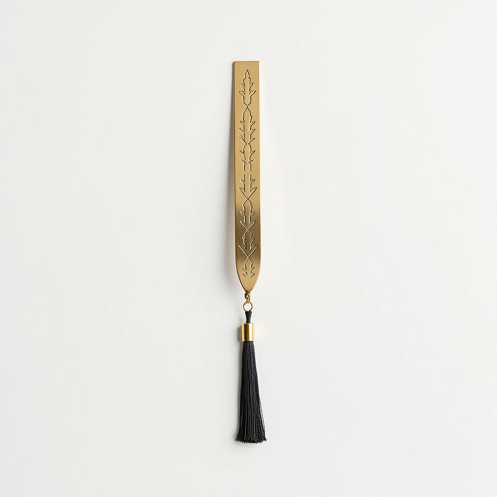 Engraved Metal Bookmark