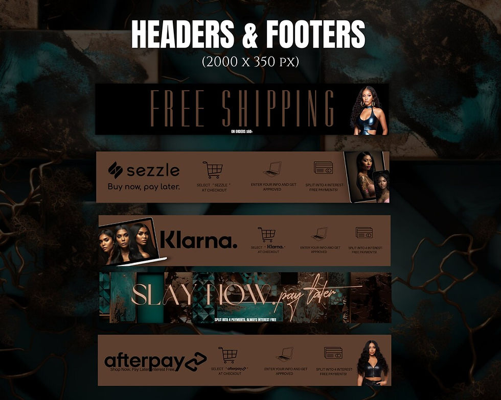 Thumbnail: 15 DIY Hair Website Banner Kit| Shopify Hair Extensions or Boutique Store Desig