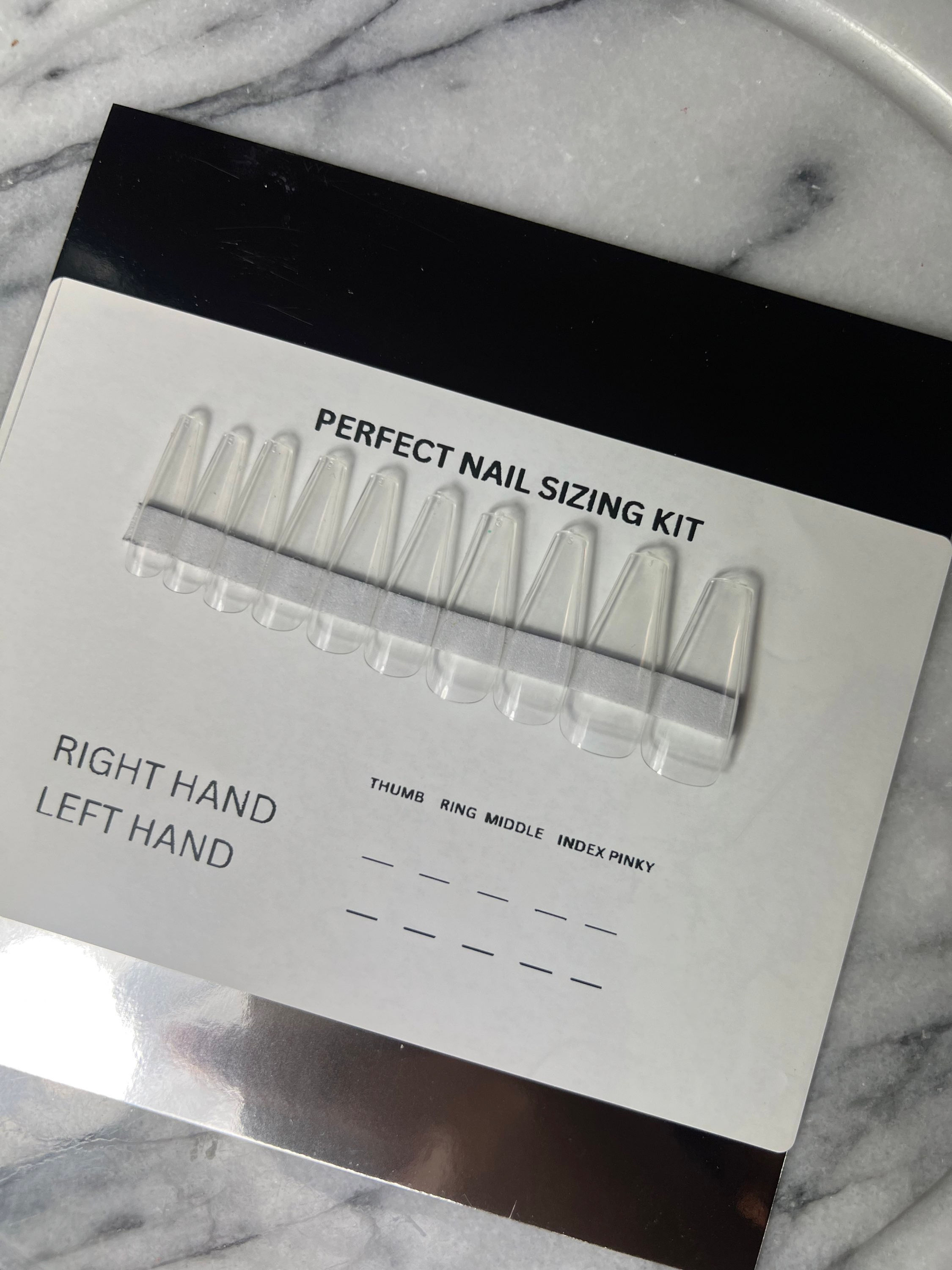 Perfect Nail Sizing Kit | 10 Nails Kit |
