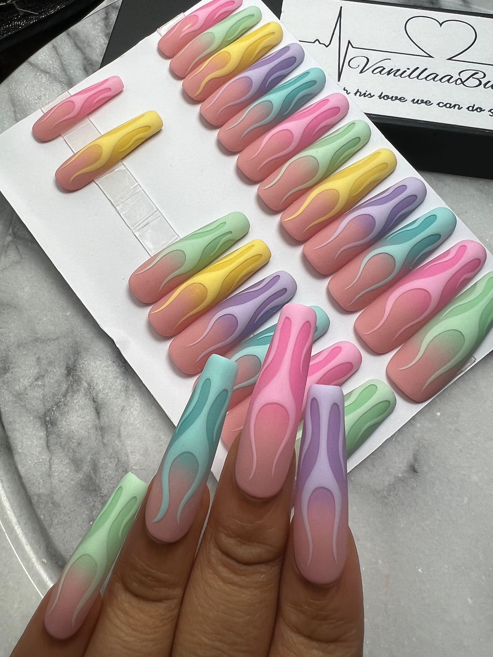 Thumbnail: 009 Nails too fire (2xl ballerina)  | 5 for $100 