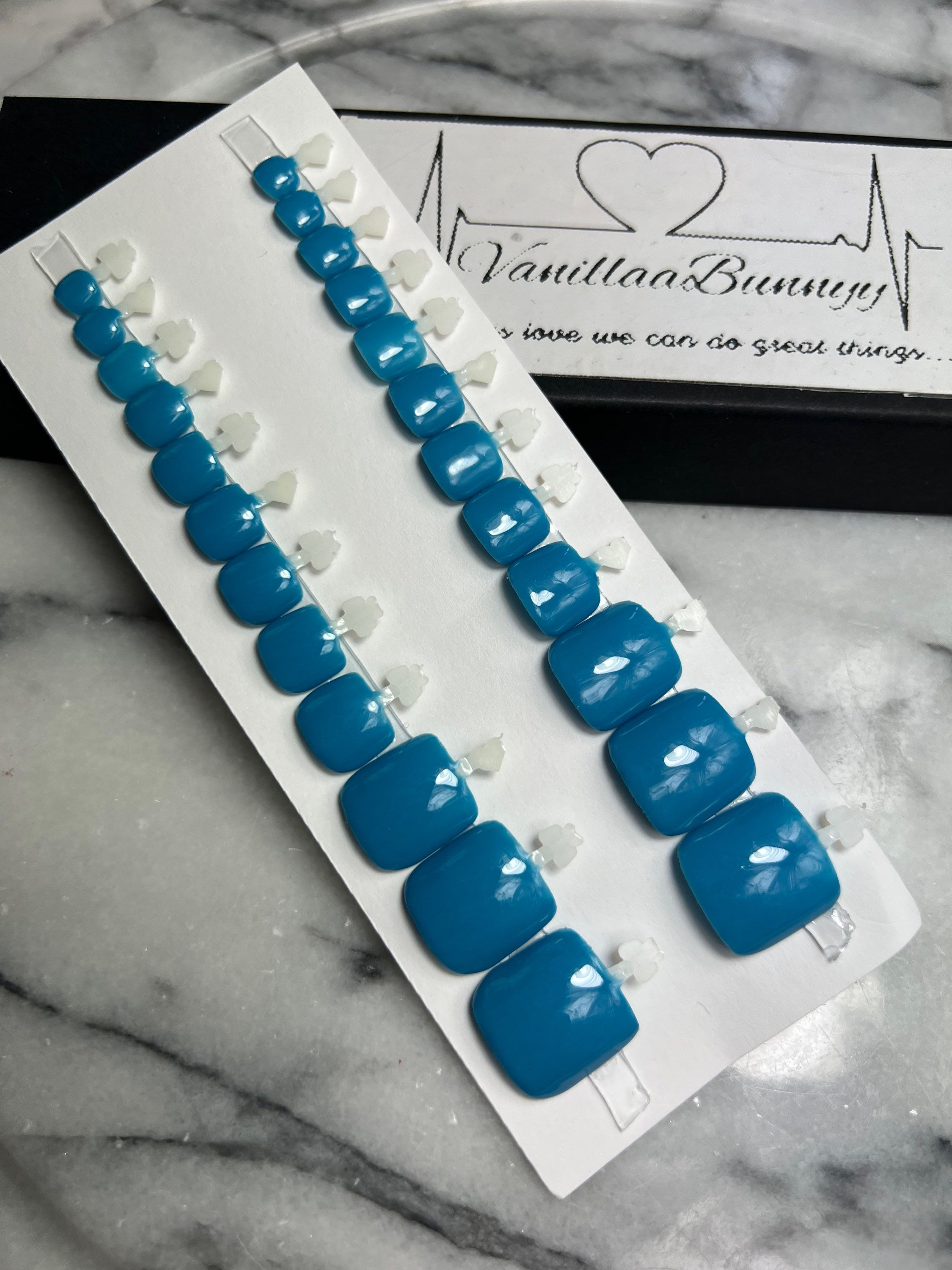 Blue Mood color change | Toe nails | blue to purple | Ready To Ship