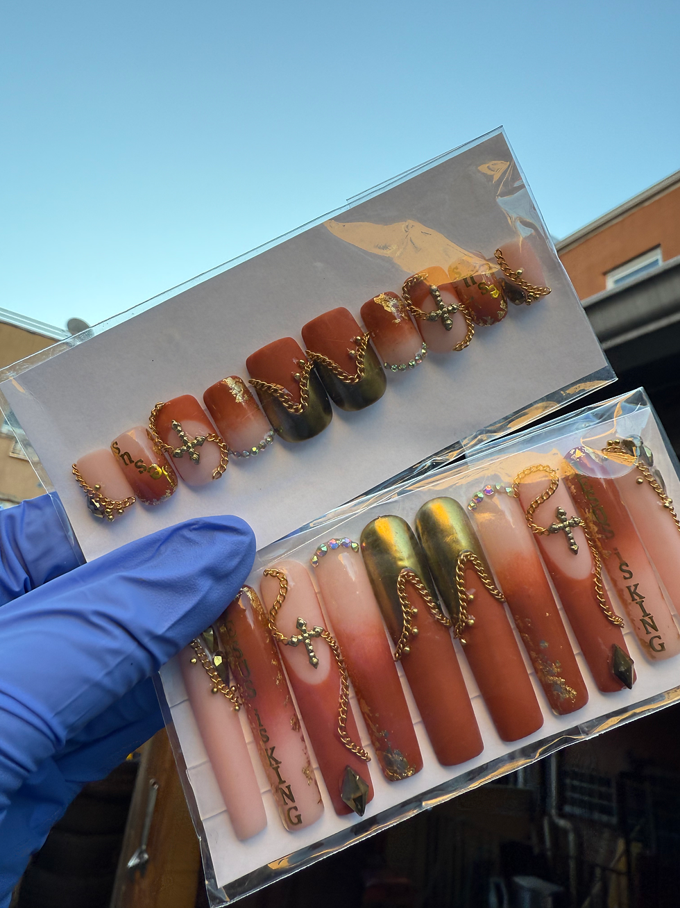 Jesus is king 3xl square + medium square | Ready To Ship