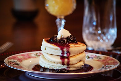 A blueberry panckcake.