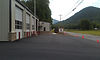 Exterior of the Pensacola Volunteer Fire Department building with multiple garage bays and mountain views – Buchanan Commercial Construction, Asheville.