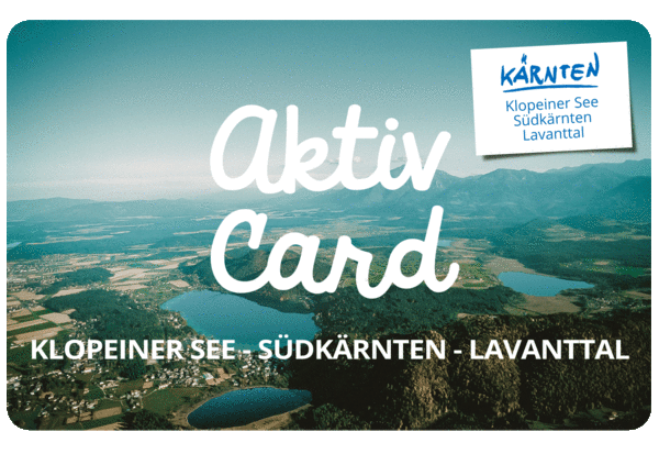 Die Aktiv Card Südkärnten steht unseren Gästen zur Verfügung 