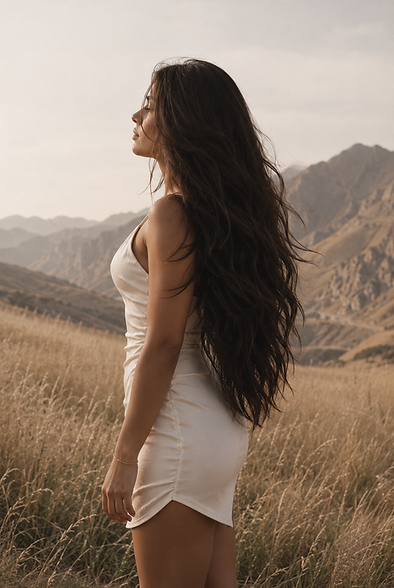 woman with healthy long hair