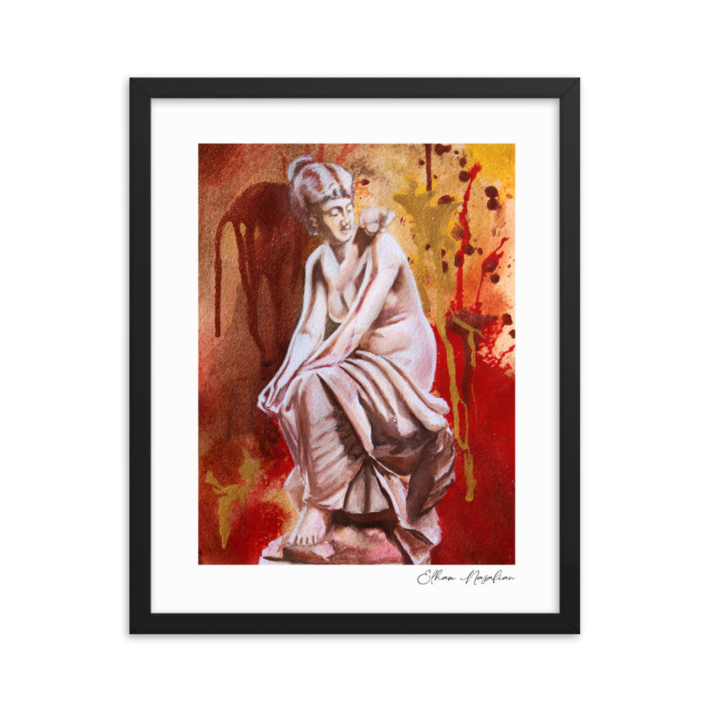 Angel of Healing / Fine Art Print on Paper (Framed) 16"x20"