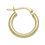 Thumbnail: Gold Plain 2mm Tube Small Earrings