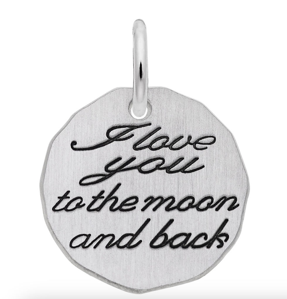 Rembrand I Love You To The Moon and Back Charm 