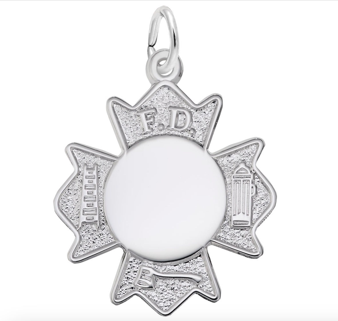 Rembrandt Fire Department Badge Charm 