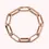 Thumbnail: Bronzallure elongated paperclip bracelet 