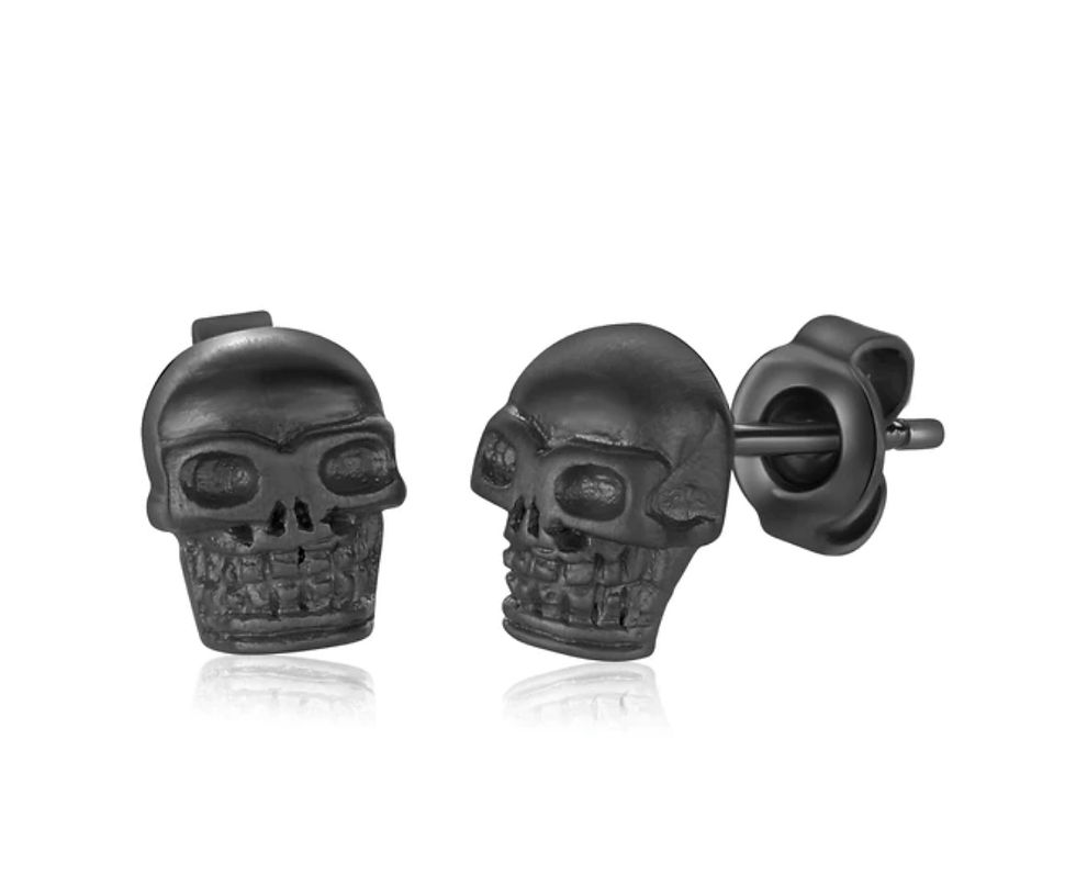 Miniature : Italgem Steel Scull earrings 