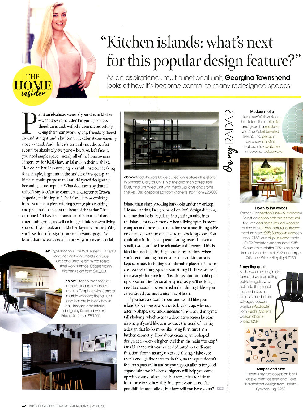 Kitchens Bedrooms & Bathrooms, April 2020 DSL